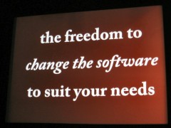 WordCamp 2009: the freedom to change the software to suit your needs