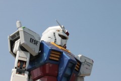 お台場ガンダム: 右前側: 首左回転: プログラムAE 1/400sec F8.0 評価測光 EV+0 ISO100 65mm EF-S55-250mm WB:オート AF:AI サーボ AF PS:スタンダード