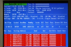 Memtest86+: エラー多発