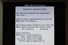 VMware ESXi: 4.0: Installer: Installation operation Failed!