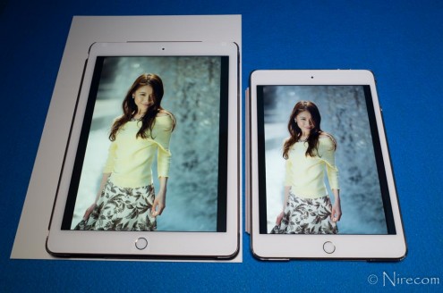 iPad Pro 9.7インチ True Tone なし vs. iPad mini 4