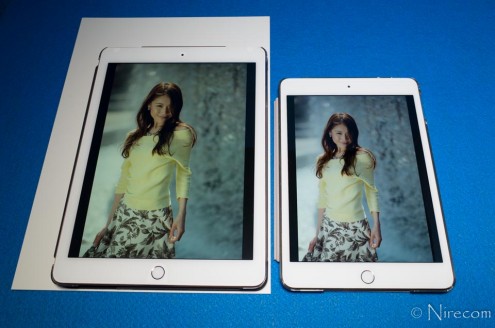 iPad Pro 9.7インチ True Tone vs. iPad mini 4
