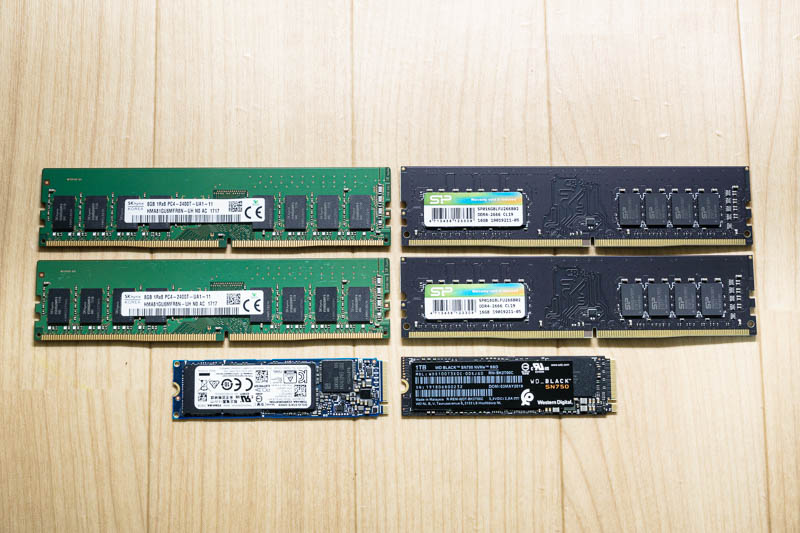 DELL Alienware: SSD / Memory 新旧比較